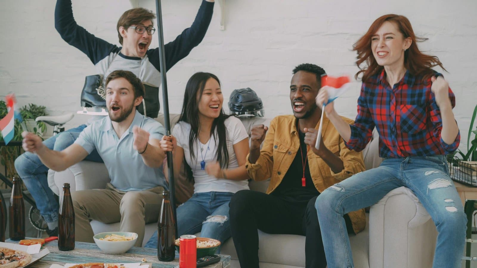 Deelnemers in de huiskamer